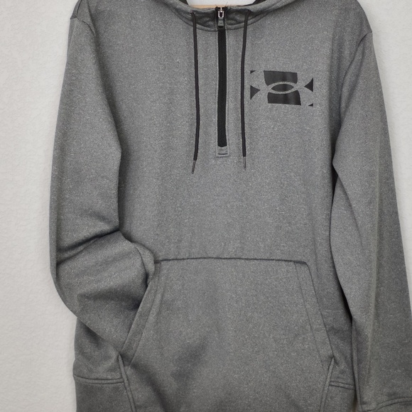 Under Armour Men's Grey Oversized Pullover/Hoodie Large - Picture 3 of 7